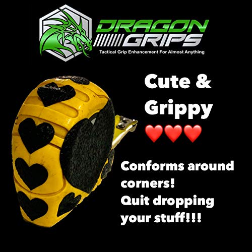 Dragon Grips Tactical Rubber Grip Tape Cute Heart Sticker Decals for