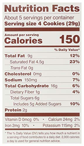 SIMPLE MILLS ALMOND FLOUR CRUNCHY COOKIES, TOASTED PECAN – GLUTEN FREE, VEGAN, HEALTHY SNACKS, MADE WITH ORGANIC COCONUT OIL, 5.5 OUNCE (PACK OF 1)