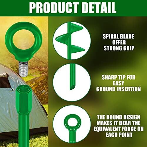 Earth Ground Anchor 18 Inch Spiral Blade Heavy Duty Earth Anchors Swing