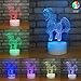 3D Led Illusion Lamp,Unicorn 3D Night Light,Touch Table Desk Light with Remote Control， Perfect Gifts Toys for Children Kids