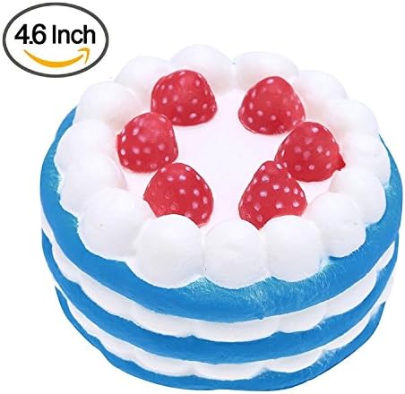 Squishy Toys by Gyoby - Super Soft Jumbo squishies Slow Rising Strawberry cream cake Anti Stress Fidget - Stress Reliever Squeeze - Soft and cute Squishies Toy - squishy kawaii - For kids and adults