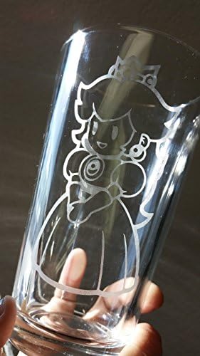 Princess Peach Inspired Pint Glass Beer Cup Nintendo Paper Mario Super Mario Brothers