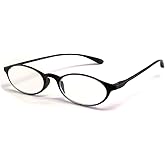 Calabria 719 Flexie Oval Flexible Reading Glasses Men Women Trendy Bendable Readers Lightweight TR 90 Frame Durable Eyeglass