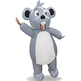 Camlinbo Inflatable Adult Halloween Costume Blow Up Rat Costume Full Body Suit for Halloween Funny Men Women Cosplay Party