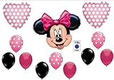 PINK MINNIE MOUSE BIRTHDAY PARTY Balloons Decorations Supplies
