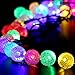 GDEALER Solar String Lights 20ft 30 LED Crystal Ball Waterproof Outdoor String Lights Solar Powered Globe Fairy String Lights for Outside Garden, Yard, Home, Landscape, Party