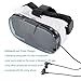 SARLAR 3D VR Headset, Virtual Reality Goggles Movies Video Games Viewer for iOS, Android, Microsoft & PC Phones Series Within 4.0-6.5 Inch