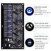 AutoEC-Waterproof-8-Gang-Rocker-Switch-PanelCigarette-SocketCigarette-Lighter42A-Double-USB-Power-Charger-Adapter-with-Digital-Voltmeter-Display-Flush-Mount-for-RV-Car-Boat