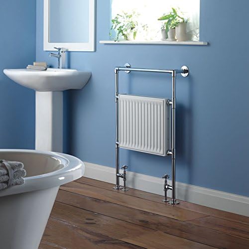 Hudson Reed – Toallero radiador (Design – Blanco & Cromo – de ...