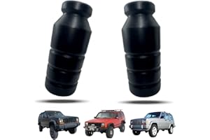 DAISYFANG 5"XJ Front Bump Stops XJ Polyurethane Extended Bump Stops Compatible with Cherokee XJ 1997-2001 2WD/4WD with Lift (Pack of 2) Black
