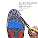Shoe Inserts Arch Support Plantar Fasciitis Insoles Shock Absorber for Pronation(Grey,US8.5-11)