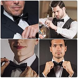 Yolev Black Bow Tie for Boy, Men Adjustable