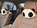 1pair X Lovely Cute Panda Plush Neck Cartoon Car Head and Body Support Pillow Seat Neck Pillow New