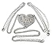 Elefan Cornelia Birthday Gift for Little Middle Big Sister Heart Puzzle Pendant Necklace Set for Daughters Granddaughter(3PCS)