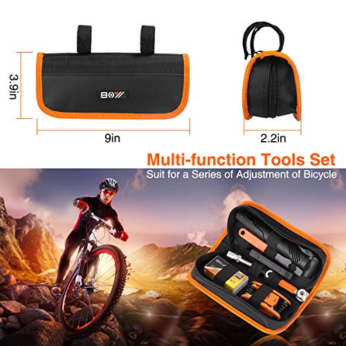 Bicycle Repair Bag & Bicycle Tire Pump, Home Bike Tool Portable Patches