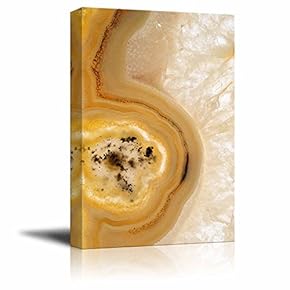 Canvas Wall Art - Abstract Agate Slice Pattern - Giclee Print Gallery Wrap Modern Home Art Ready to Hang - 12" x 18"