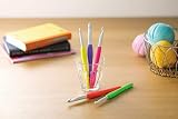 Clover Amour Crochet Hook 3.5mm Multicolour Easy Grip Handle view 4