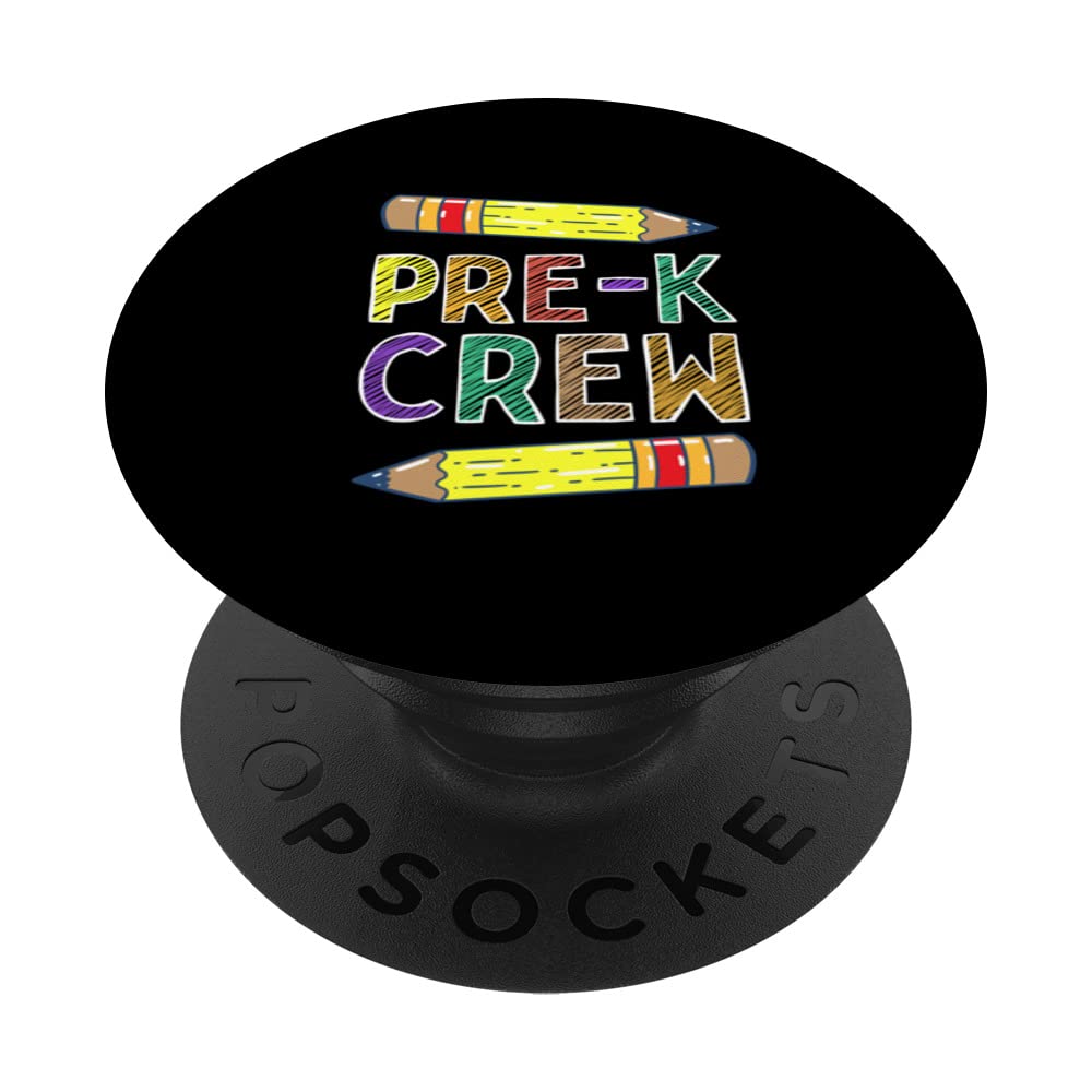 Pre-K Crew Funny PreK Teachers Back To School PopSockets Swappable PopGrip