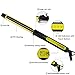 KIPOZI 1inch Pro Ceramic Curling Iron with Rotating Spring Clamp, Extra Long Barrel Hair Curler with Touch Buttons, Heat Protective Glove, Dual Voltage(Yellow)