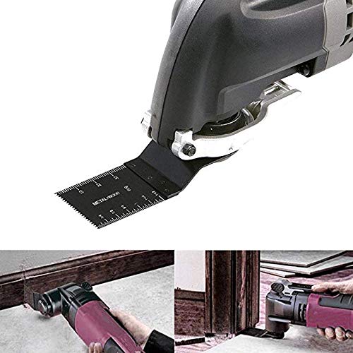 50 Pack Bi-Metal Wood/Metal Professional Oscillating Multi Tool Quick Release Saw Blades for Fein Multimaster, Dremel Multi-Max, Dewalt, Craftsman, Ridgid, Makita, Milwaukee, Rockwell (50pcs Bi-Metal)