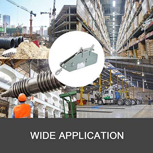 image for BestEquip 1.6T Wire Rope Grip Puller Swivel Hook Manual Wire Rope Pull