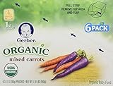 Gerber Organic 1st Foods Mixed Carrots, 3.17 Ounce Pouch (Pack of 12)