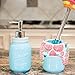 Mason Soap Pump & Sponge Holder Set (Blue)