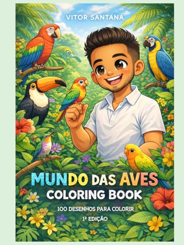 mundo das aves: coloring book