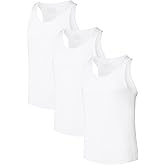 CF Men's Tank Top Undershirts Moisture-Wicking Tank Shirt Crew Neck Sleeveless Shirts for Men 3 or 5 Pack