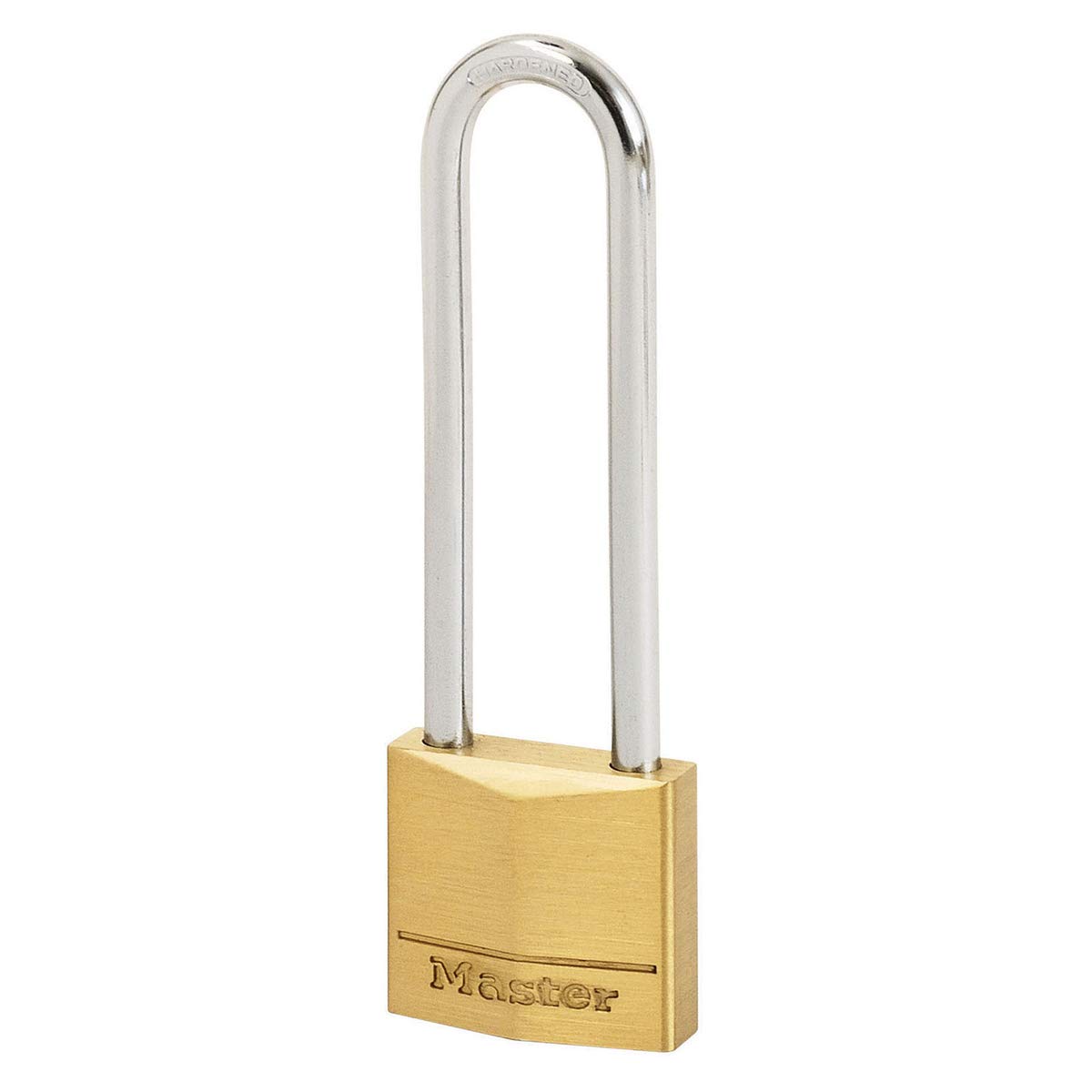 Master Lock 150EURDLJ Key Padlock with Brass Body and Long Shackle, Gold, 10,7 x 5 x 1,4 cm, Multi Colour