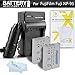 2 Pack Battery And Charger Kit For Fuji Fujifilm X70, X30, X100, X100S, X100T, X-S1 Digital Camera Includes 2 Extended (1800Mah) Replacement NP-95 Batteries + Ac/Dc Charger + Screen Protectors + More