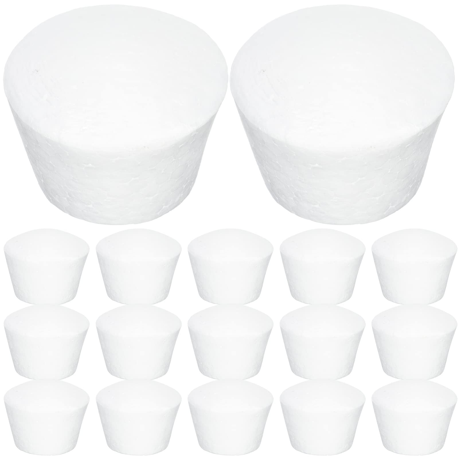 Wedding Decorations 20pcs Foam Cupcake Foam Cake Model White Muffin Cupcake Model Craft Foam for Wedding Display Window Decorating Wedding Decor