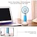 Welltop Handheld Fan USB Rechargeable Desk Fan Portable Small Fans 3 Speeds Personal Fan for Home Office Travel