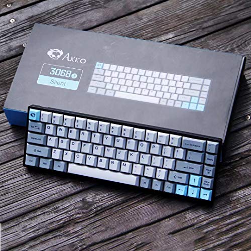 Akko 3068 Mini Wireless Wired Mechanical Gaming Keyboard Cheery MX Switch PBT Keycaps (Cherry MX Blue)