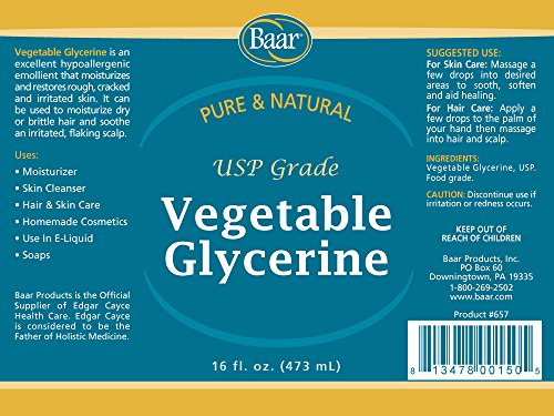 Vegetable Glycerine - Food Grade - USP - 16 fl. oz