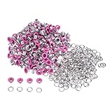 HARFINGTON 200set Grommets Kit Metal Eyelets 3mm