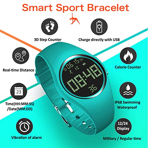 Eloj podómetro 3d sin bluetooth pulsera deportiva ip68