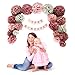 20 PCS Pink Rose Gold Party Decoration - Tissue Paper Pom Poms - Birthday Party Decoration - Baby Shower - Bridal Shower - Rose Gold, Dusty Rose, Blush Pink, Grey - 14”, 10”, 8”, 6