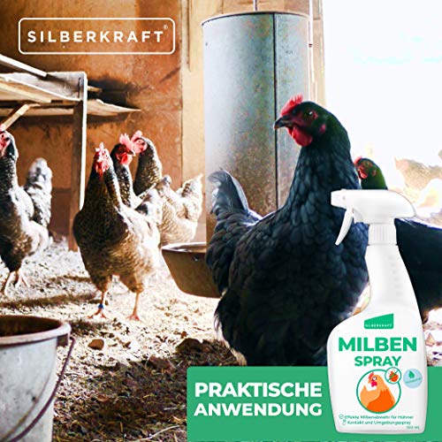 Silberkraft Milbenspray 500 ml für Hühner und Ziervögel, zuverlässiger Milbenschutz, effizientes und garantiert hilfreiches Anti-Milben-Mittel – Bild 5