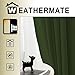 FLOWEROOM Blackout Curtains Thermal Insulated Draperies with Grommet for Living Room, Olive Green Curtains, 52 by 84 inch, 2 Panels