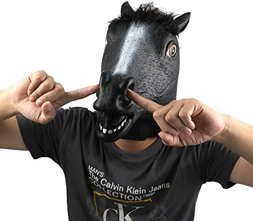 Monstleo Upside Down Full Head Mask,Latex Rubber Mask, Halloween Costume Party Mask for Masquerade/Birthday Parties,Carnival Decorations