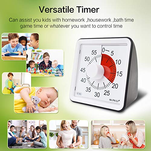 Visual Timer for Kids, Classroom Countdown Timer,60 Minute Analog