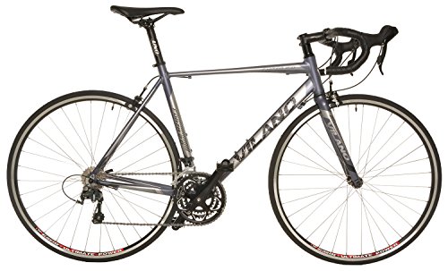 Vilano FORZA 2.0 Aluminum Carbon Tiagra Road Bike, Matte Grey, 57cm/Large