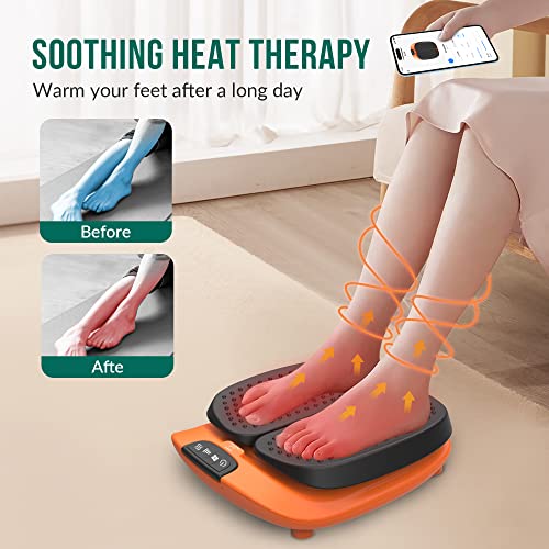 Snailax Vibration Foot Massager with Heat, App Control, Adjustable