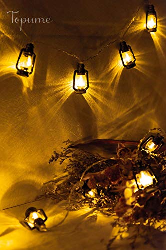TopWan 20-Lights Lantern-Mini Kerosene String for Festival Christmas Halloween Party Wedding Decoration - Thumbnail 5