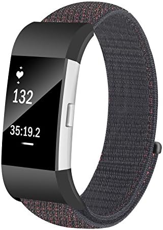 Tomplus Fitbit Charge 2 Bands, Nylon Bands Replacement Accessory Strap Fitbit Charge2 Wristbands Women Men Large Small
