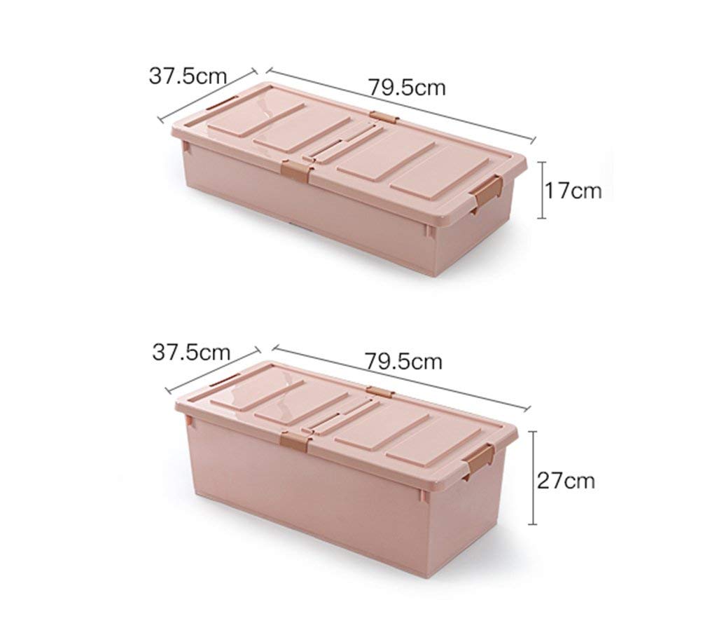 Portable Storage Organizer Boxes Flat Storage Box Bedroom Under