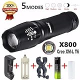 Creazy® 5000 Lumen G700 LED Zoom Flashlight X800 Military Lumitact Torch Battery Charger