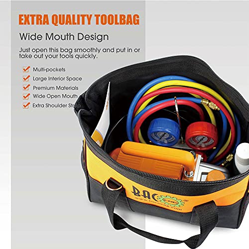 BACOENG Vacuum Pump & Manifold Gauge Set HVAC A/C Refrigeration Kit