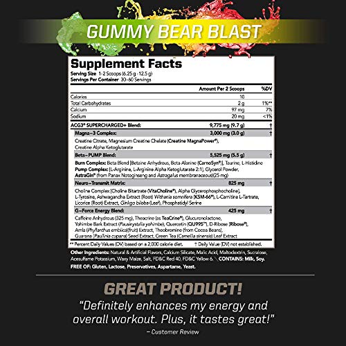 PMD Sports ACG3 Supercharged Pre Workout Powerful Strength, High Energy, Maximize Mental